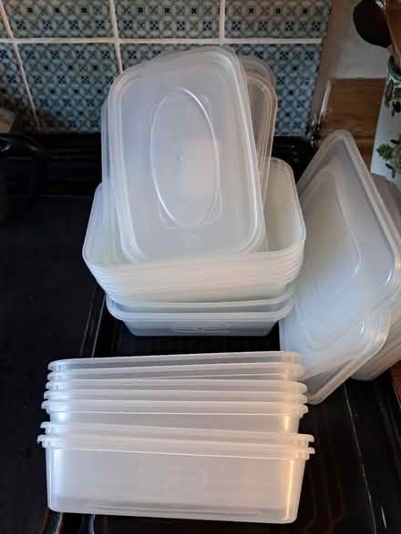 Photo of free 17 plastic boxes with lids (OX25, Weston on the green) #1