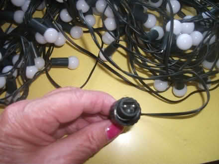 Photo of Christmas tree lights connection (Brafield-on-the-Green) #1