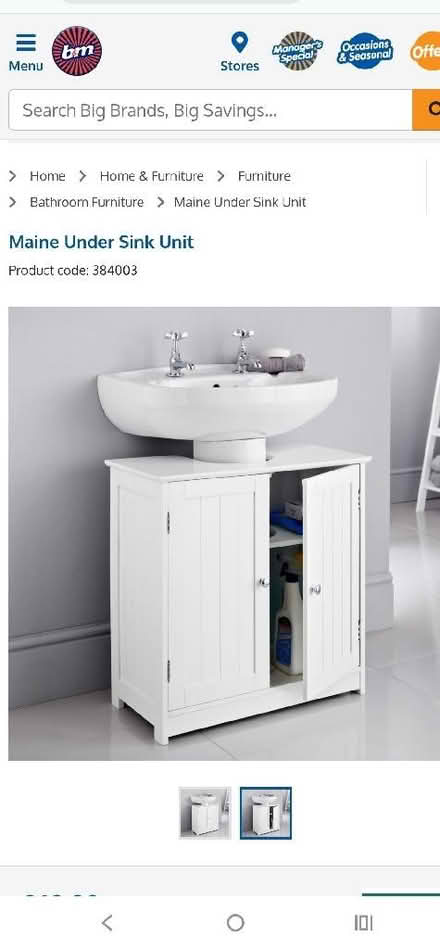 Photo of Under sink storage unit (Kemptown BN2) #1