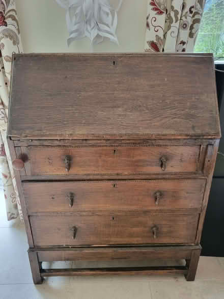 Photo of free Small oak desk/bureau (Lakeside LA12) #1
