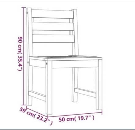 Photo of free 4 Teak garden chairs (Mortlake) #4