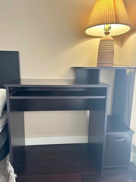 Photo of free Dark brown wooden desk (V6z) #4