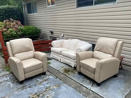 Photo of free Couch and leather recliner chairs (GordonHead) #1