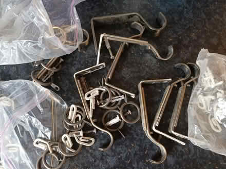 Photo of free curtain pole metal brackets (Melksham) #1