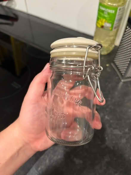Photo of free Glass Jar with ceramic lid for sugar or tea (Woodingdean BN2) #3