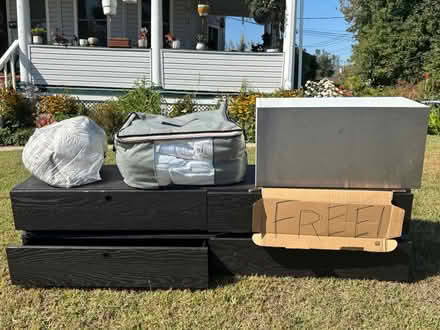 Photo of free Curb alert: Black storage cabinets (Washington St & Sherman Ave) #1
