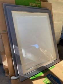 Photo of free Four large wood frames with glass (North Everett) #1