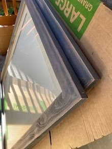 Photo of free Four large wood frames with glass (North Everett) #2