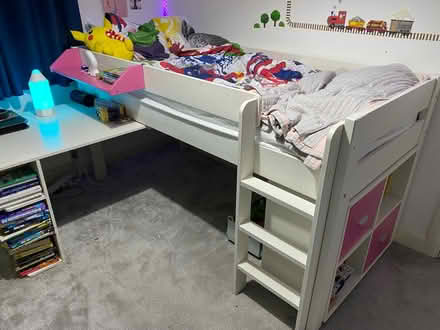 Photo of free Mid sleeper bed with pull out desk (Great Kingshill, HP15) #1