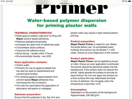 Photo of free Plasterboard Primer (Bracknell RG12) #1