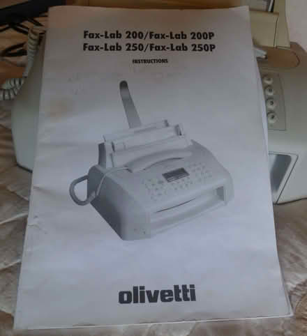 Photo of free Olivetti Fax-Lab 250 fax machine with phone handset (Woodheys Parks M33) #1