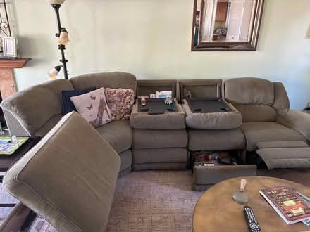 Photo of free Sage green Couch (Ave F, Redondo) #2