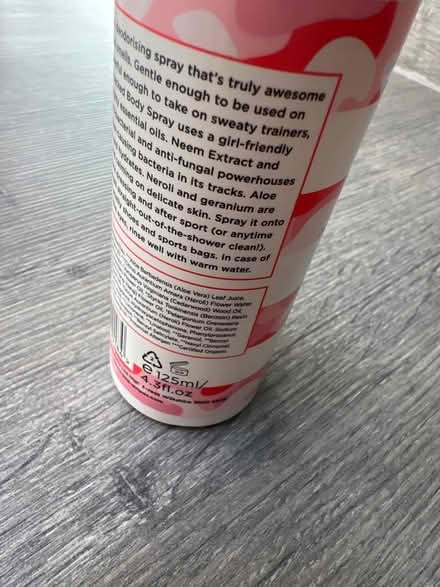 Photo of free Spots and Stripes Body Spray. About half left. (Southsea PO4) #3