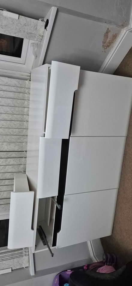 Photo of free White gloss cabinet (Derby littleover) #2