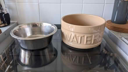 Photo of free Dog food and water bowl (Liss) #1