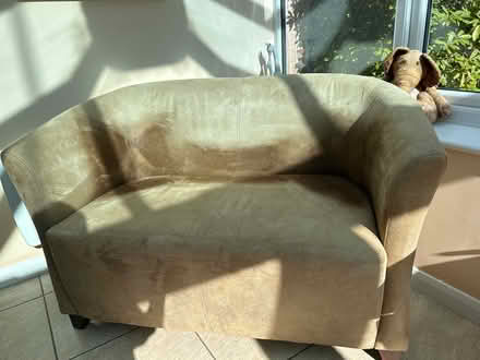 Photo of free 2 armchairs & settee (Camberley GU15) #2