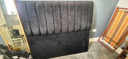 Photo of free Black king Size Headboard (Low Moor BD12) #1