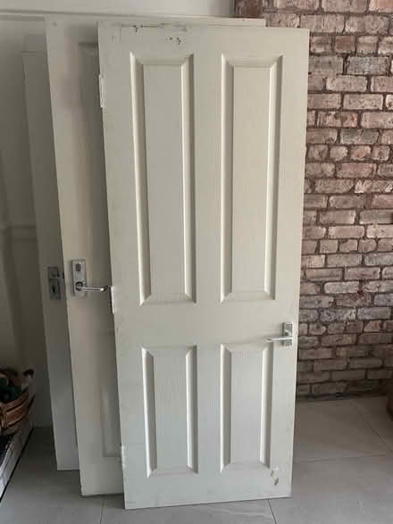 Photo of free 5 x 4 panelled white fire doors (L19 6) #1