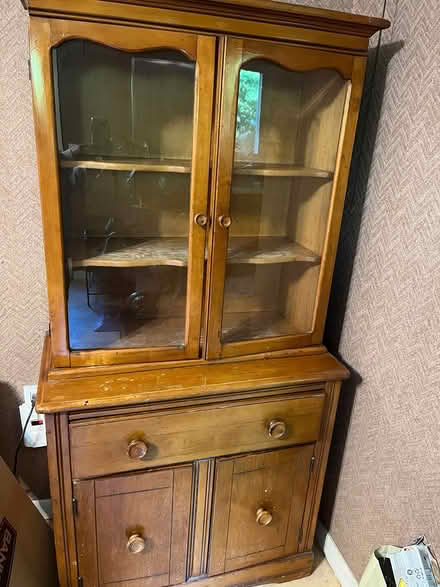 Photo of free Vintage pine wood cabinet (Brick Howell border) #1
