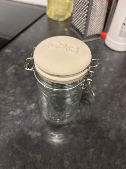 Photo of free Glass Jar with ceramic lid for sugar or tea (Woodingdean BN2) #2