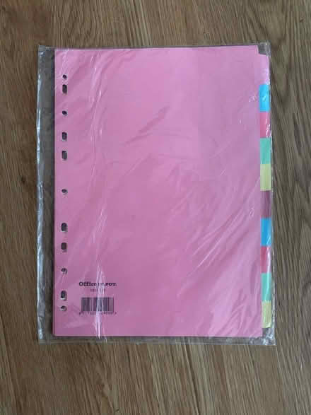 Photo of free A4 file dividers (Hulme M16) #1