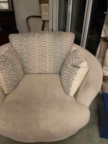 Photo of free Large swivel armchair (Buntingford Herts) #1