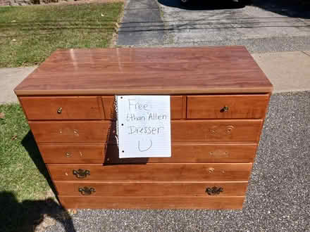 Photo of free Ethan Allen dresser (1417 colin drive wilmingron de) #1