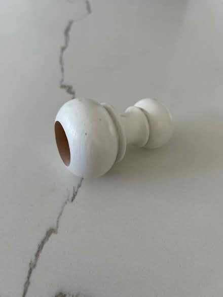 Photo of Wooden curtain pole finial (Measham, DE12) #1