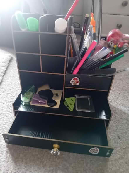 Photo of free Desk tidy and pens (MK41) #1