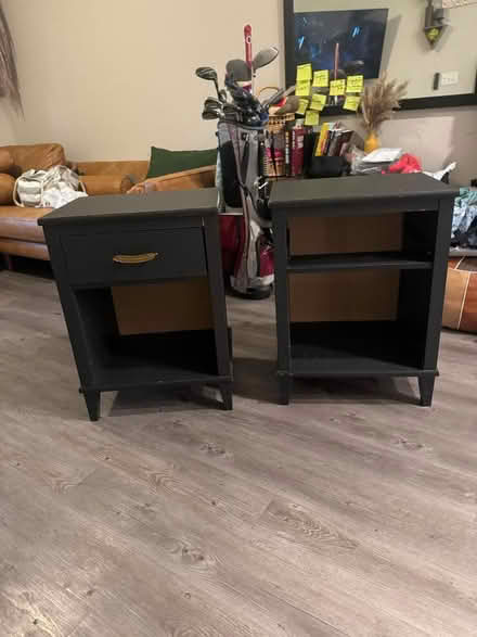 Photo of free Two nightstands - drawer missing (76102) #1