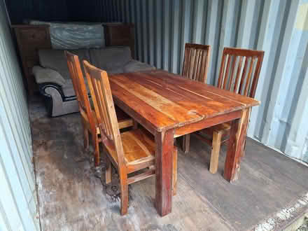 Photo of free Dining table and 4 chairs (Pengam NP12) #2