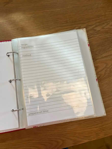 Photo of free John Lewis ring binder recipe book (Sands, High Wycombe) #3