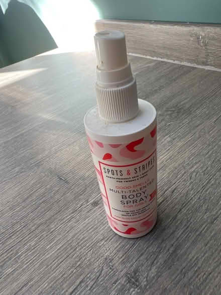 Photo of free Spots and Stripes Body Spray. About half left. (Southsea PO4) #1