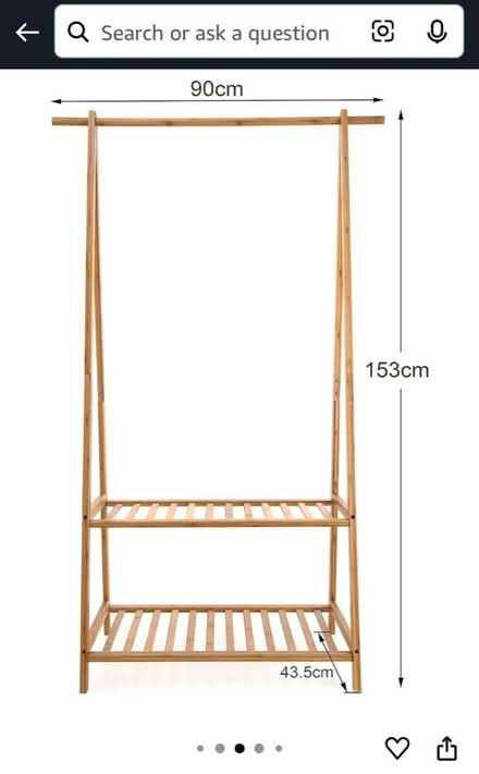 Photo of free Bamboo Clothes Rack (N1) #2