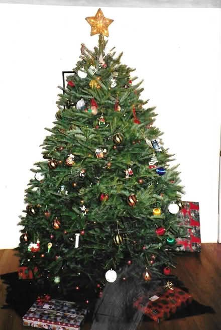 Photo of free 6.5' Artificial Christmas Tree (Camb St, Woburn/Winches line) #1