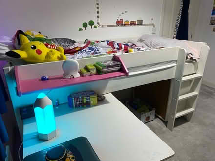Photo of free Mid sleeper bed with pull out desk (Great Kingshill, HP15) #3