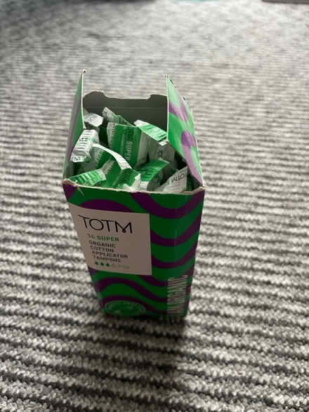 Photo of free not full pack of organic tampons (enfield EN1) #1