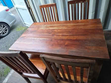 Photo of free Dining table and 4 chairs (Pengam NP12) #4