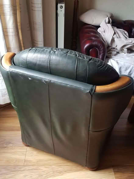 Photo of free Dark Green Leather Armchair. (Southport PR8) #3