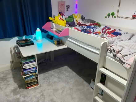 Photo of free Mid sleeper bed with pull out desk (Great Kingshill, HP15) #2