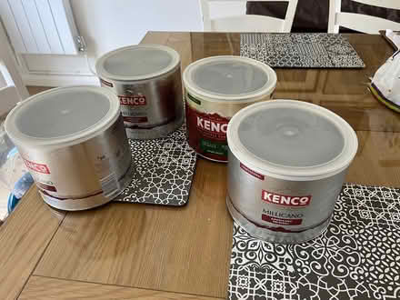 Photo of free Empty large coffee tins (SG4 hitchin) #1