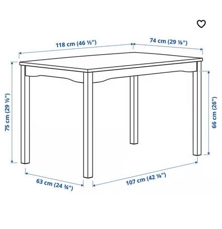 Photo of free Wood table (Tw184lb) #3