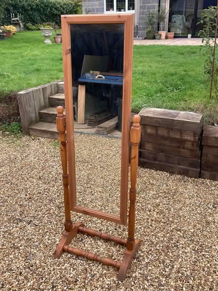 Photo of free Pine long swivel mirror (Welwyn) #1