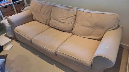 Photo of free Couch - 3 person - removable covers (Ashtead KT21) #2
