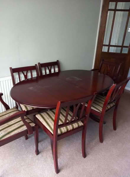 Photo of free Extending Dining table and 6 chairs (Stannington S6) #3