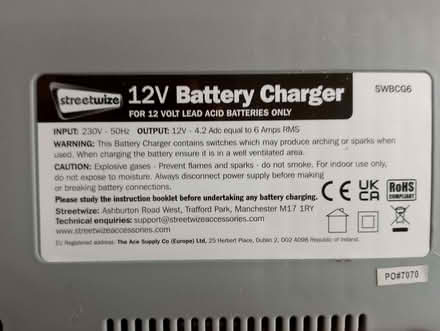 Photo of free Car battery charger (St. Giles LN2) #1