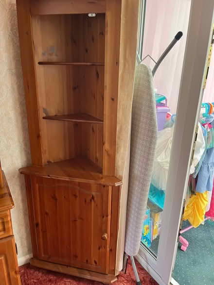 Photo of free Pine corner display cabinet (Brentwood CM15) #2