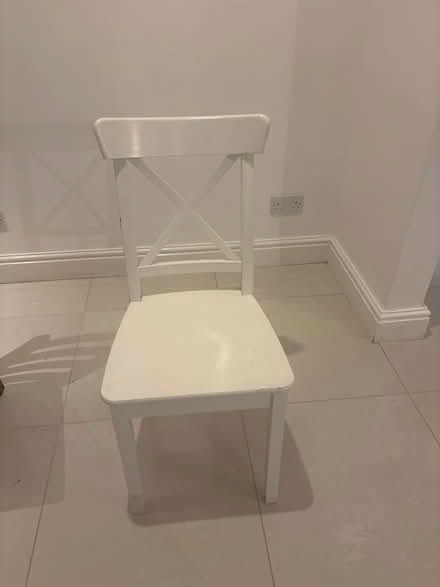 Photo of free White wooden chair (CV5) #1