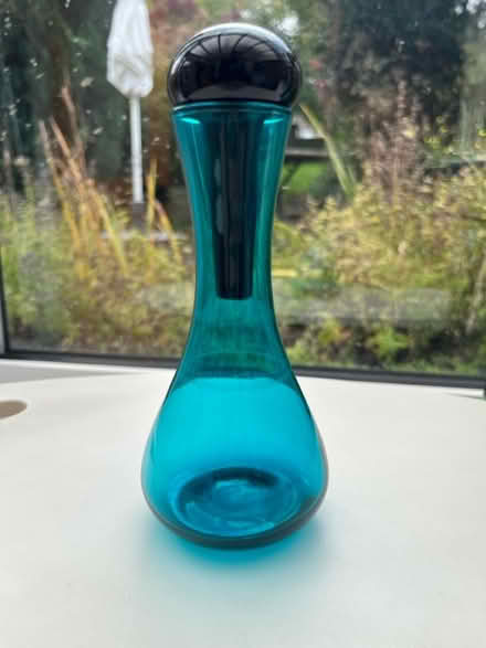 Photo of free Blue glass vase (North Hinksey OX2) #3