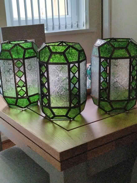 Photo of free 3 x Moroccan Glass Lampshades (Wadworth DN11) #1